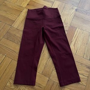 Lululemon Burgundy Legging Size 6